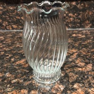 Fluted Vase and Matching Votive Holder
